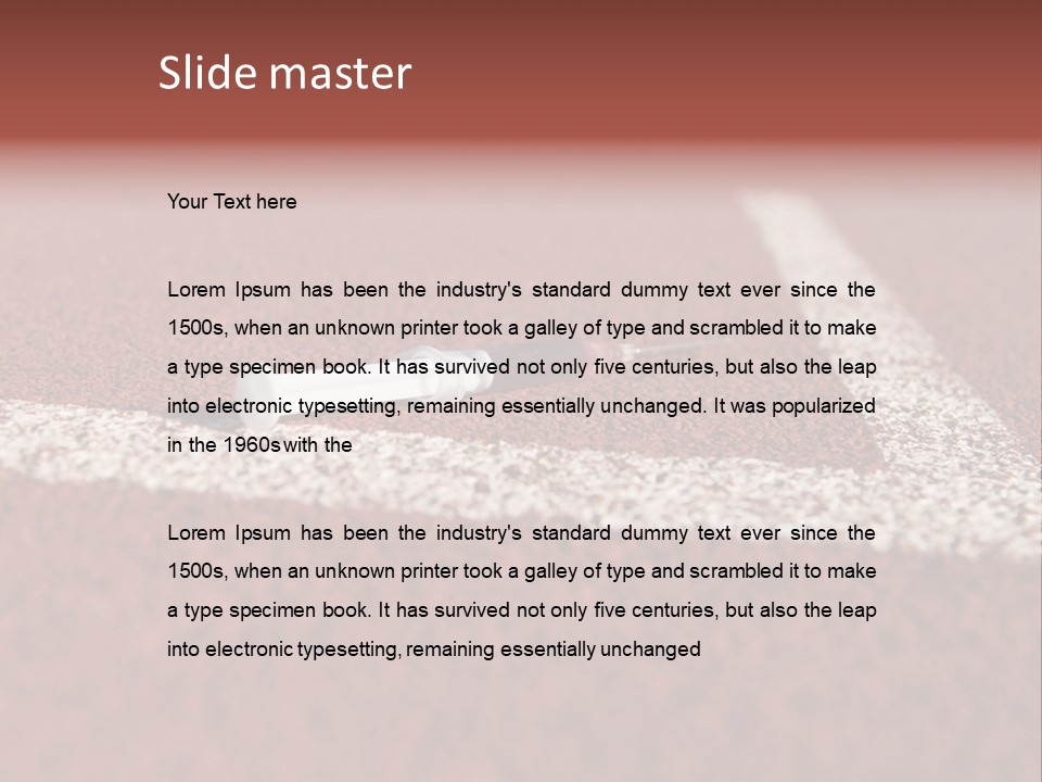 A Blood Dropper Laying On A Tennis Court PowerPoint Template