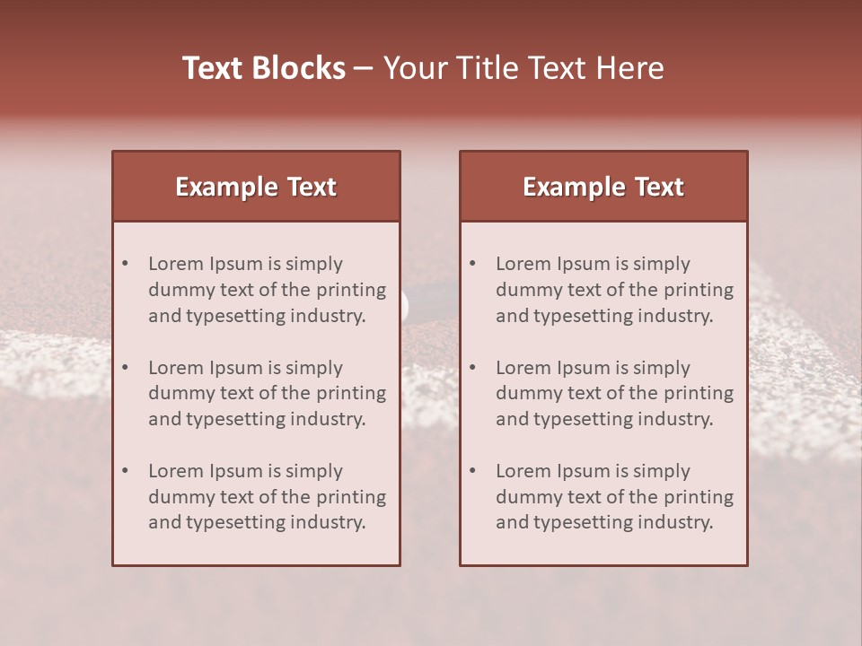 A Blood Dropper Laying On A Tennis Court PowerPoint Template