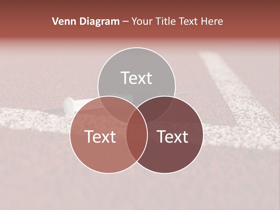 A Blood Dropper Laying On A Tennis Court PowerPoint Template