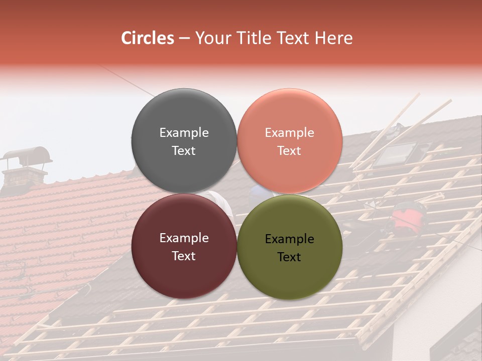 A Couple Of Men Working On A Roof PowerPoint Template