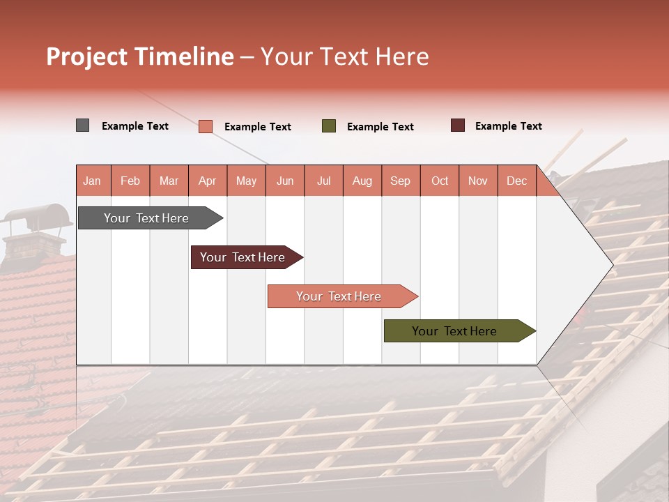 A Couple Of Men Working On A Roof PowerPoint Template