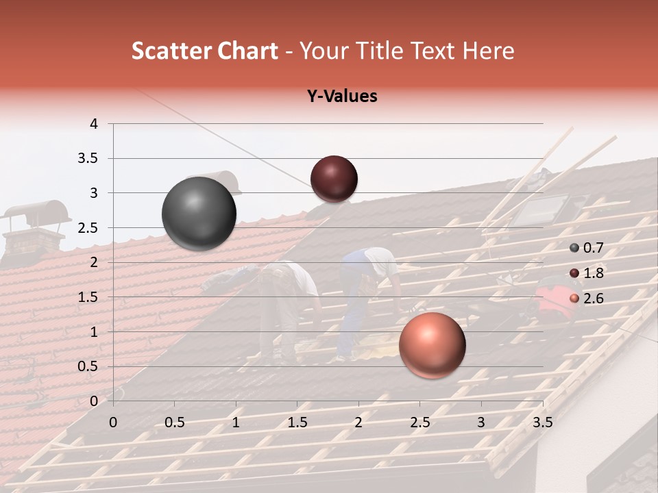 A Couple Of Men Working On A Roof PowerPoint Template