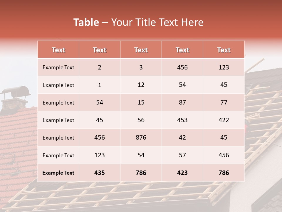 A Couple Of Men Working On A Roof PowerPoint Template