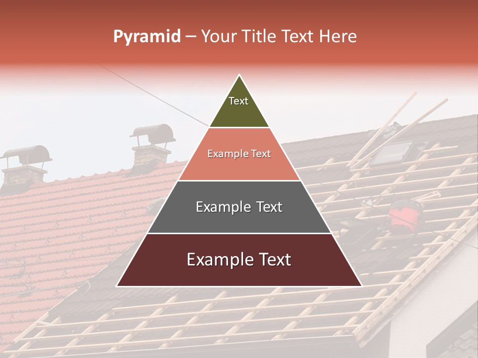 A Couple Of Men Working On A Roof PowerPoint Template