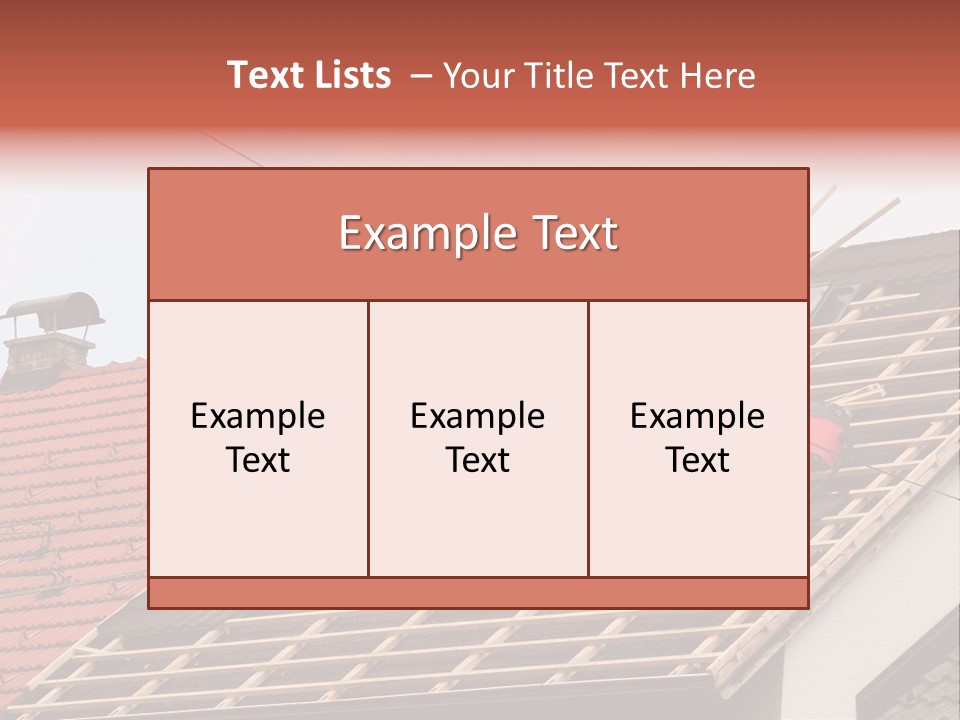 A Couple Of Men Working On A Roof PowerPoint Template