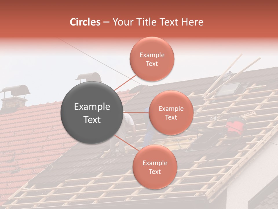 A Couple Of Men Working On A Roof PowerPoint Template