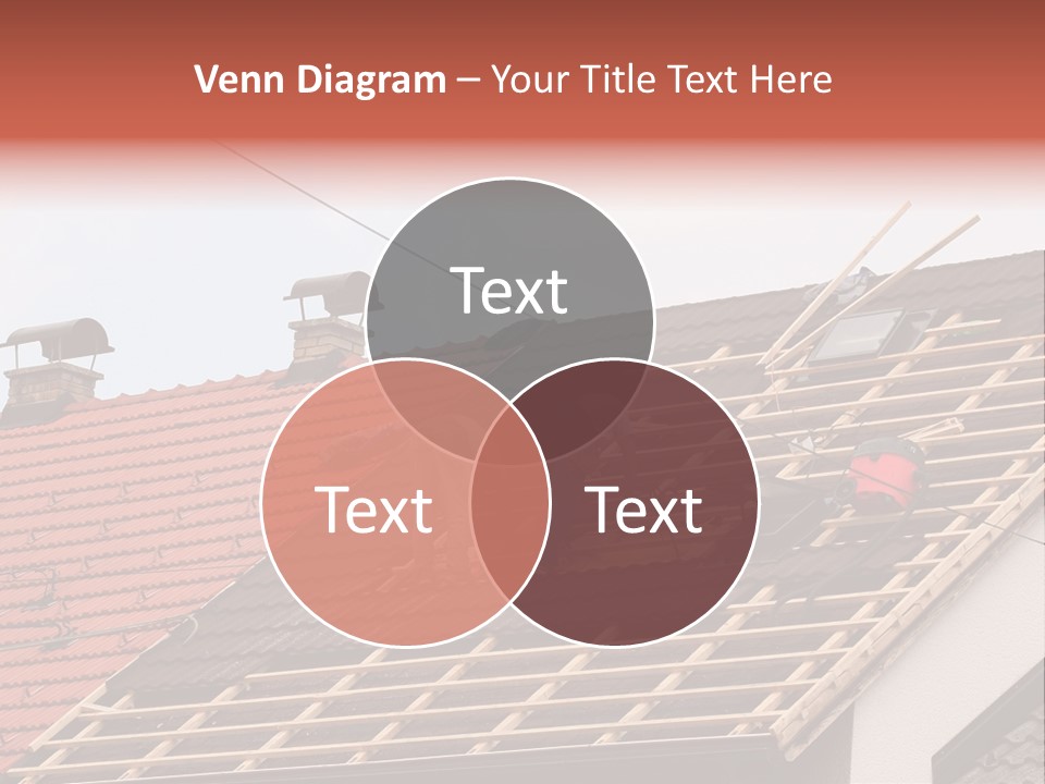 A Couple Of Men Working On A Roof PowerPoint Template