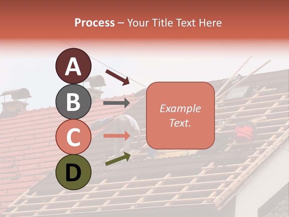 A Couple Of Men Working On A Roof PowerPoint Template