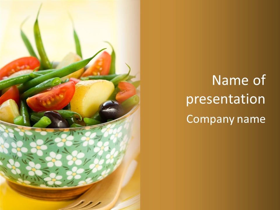 Selective Appetizer Fresh PowerPoint Template