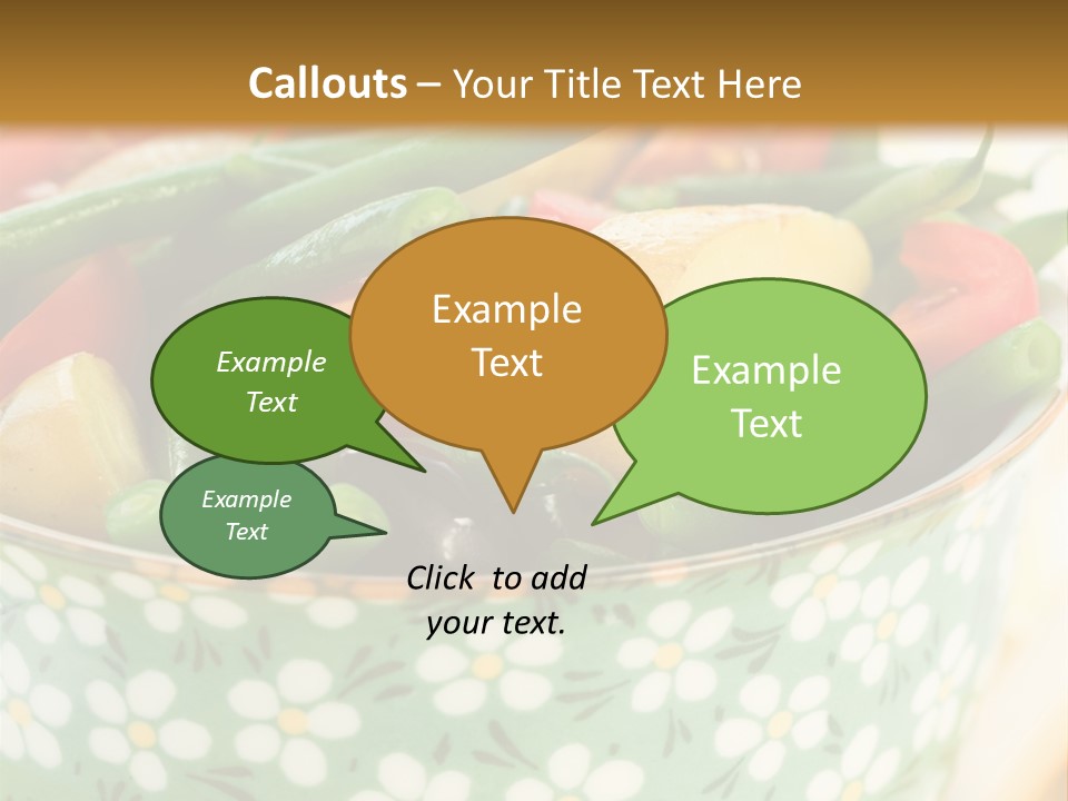 Selective Appetizer Fresh PowerPoint Template