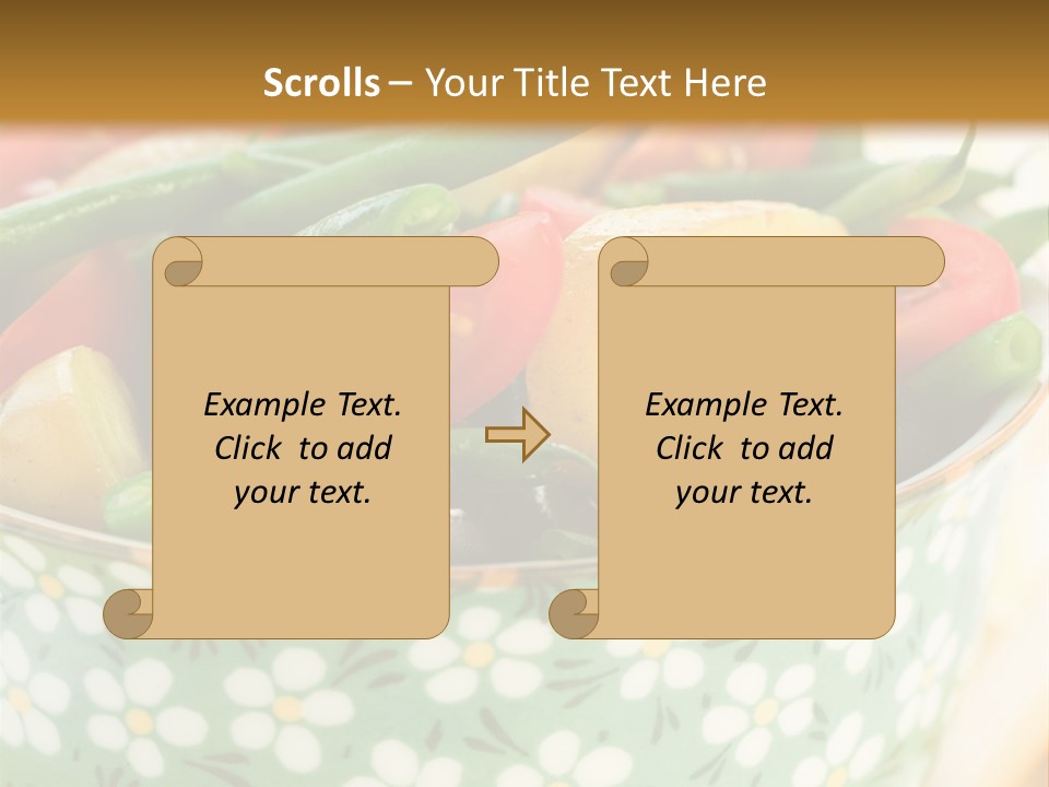 Selective Appetizer Fresh PowerPoint Template