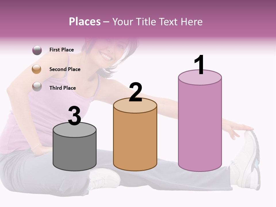 A Woman Sitting On The Ground With Her Arms Out PowerPoint Template