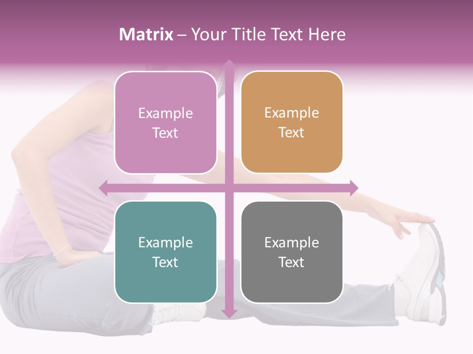 A Woman Sitting On The Ground With Her Arms Out PowerPoint Template