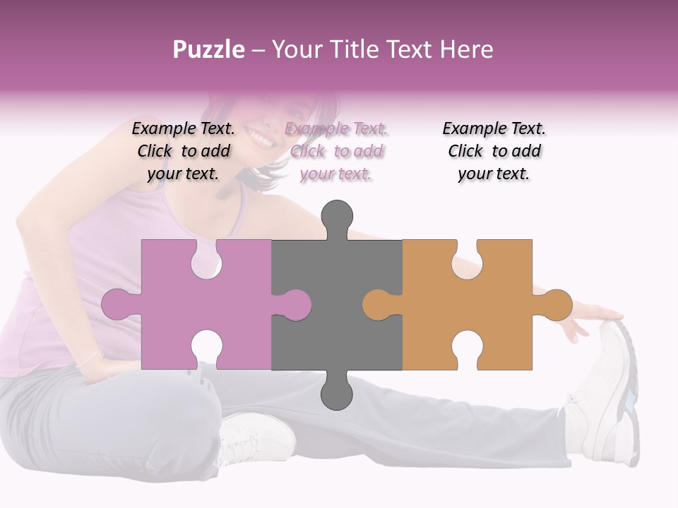 A Woman Sitting On The Ground With Her Arms Out PowerPoint Template