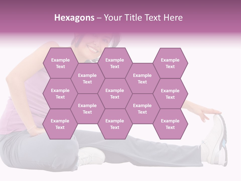 A Woman Sitting On The Ground With Her Arms Out PowerPoint Template