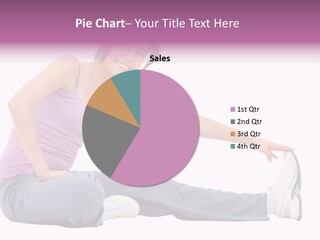 A Woman Sitting On The Ground With Her Arms Out PowerPoint Template