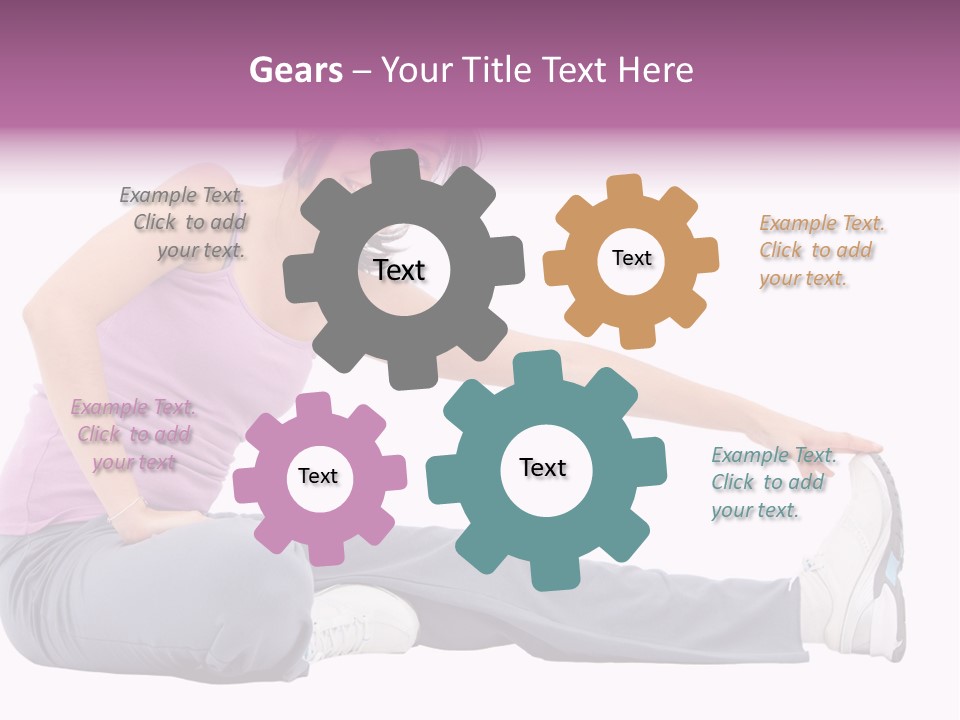 A Woman Sitting On The Ground With Her Arms Out PowerPoint Template