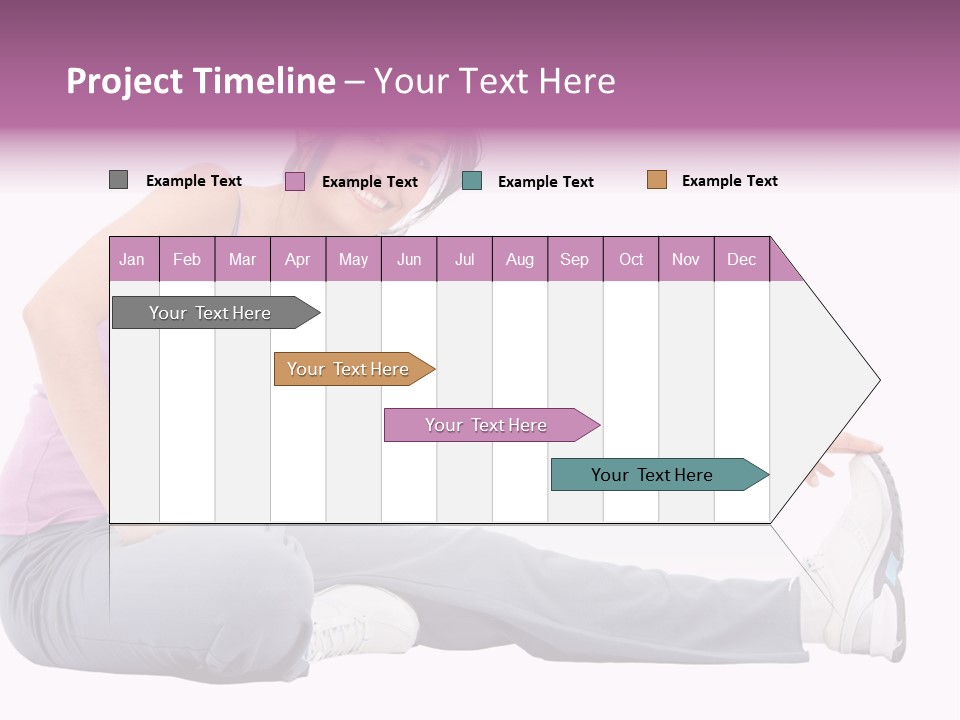A Woman Sitting On The Ground With Her Arms Out PowerPoint Template