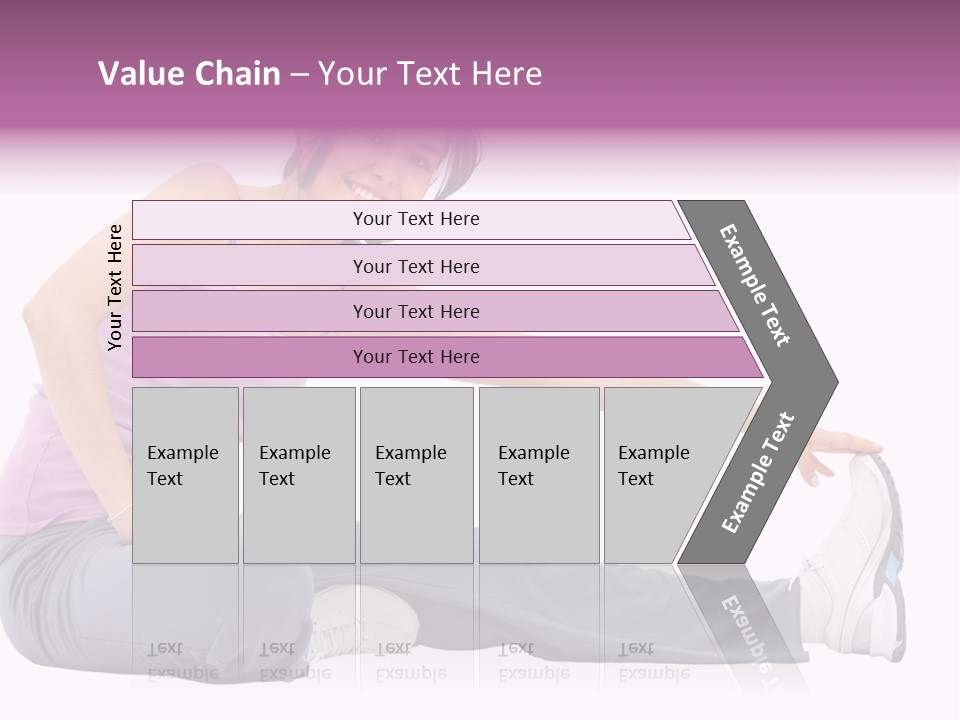 A Woman Sitting On The Ground With Her Arms Out PowerPoint Template