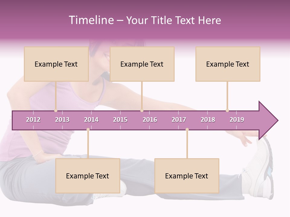 A Woman Sitting On The Ground With Her Arms Out PowerPoint Template