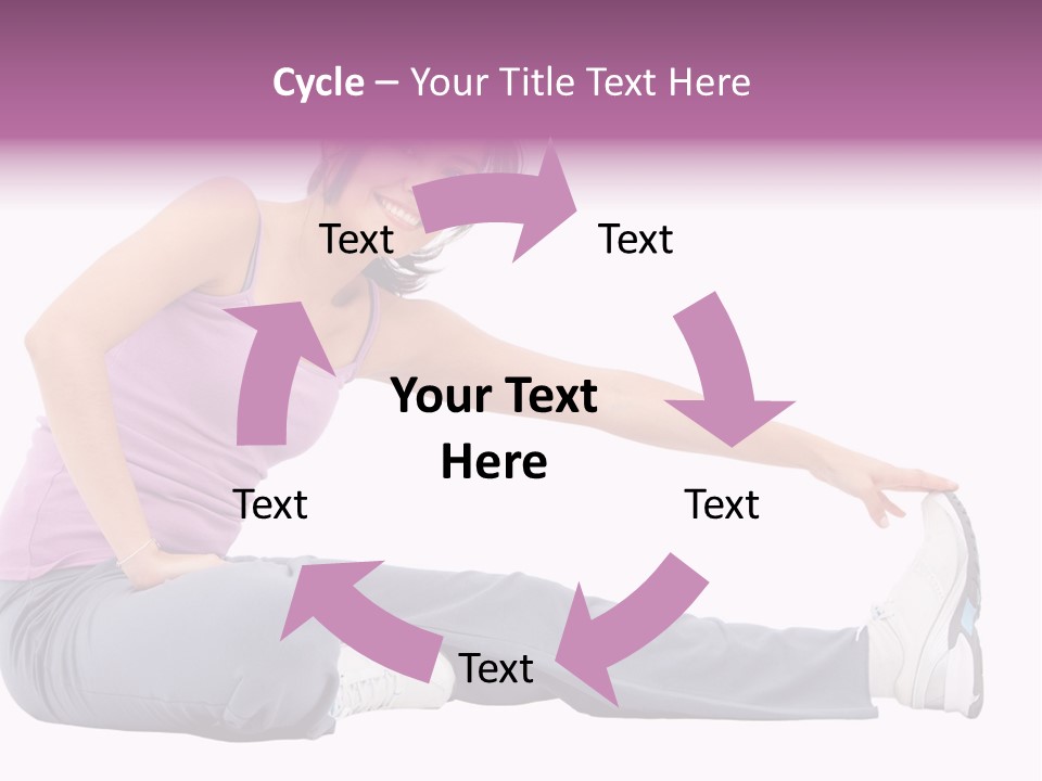 A Woman Sitting On The Ground With Her Arms Out PowerPoint Template