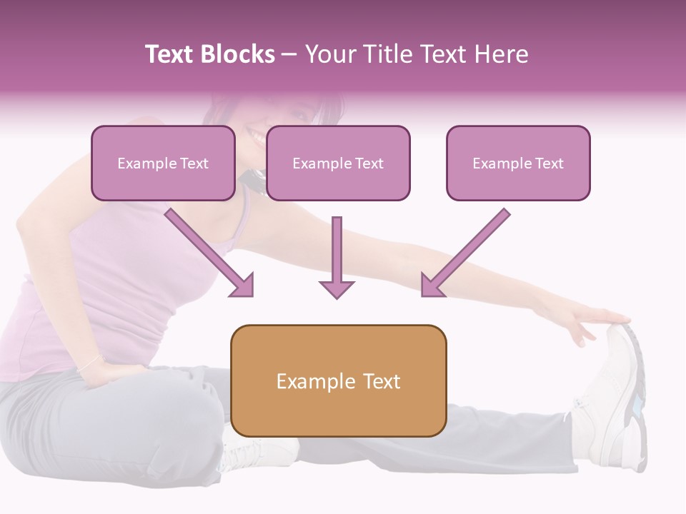 A Woman Sitting On The Ground With Her Arms Out PowerPoint Template