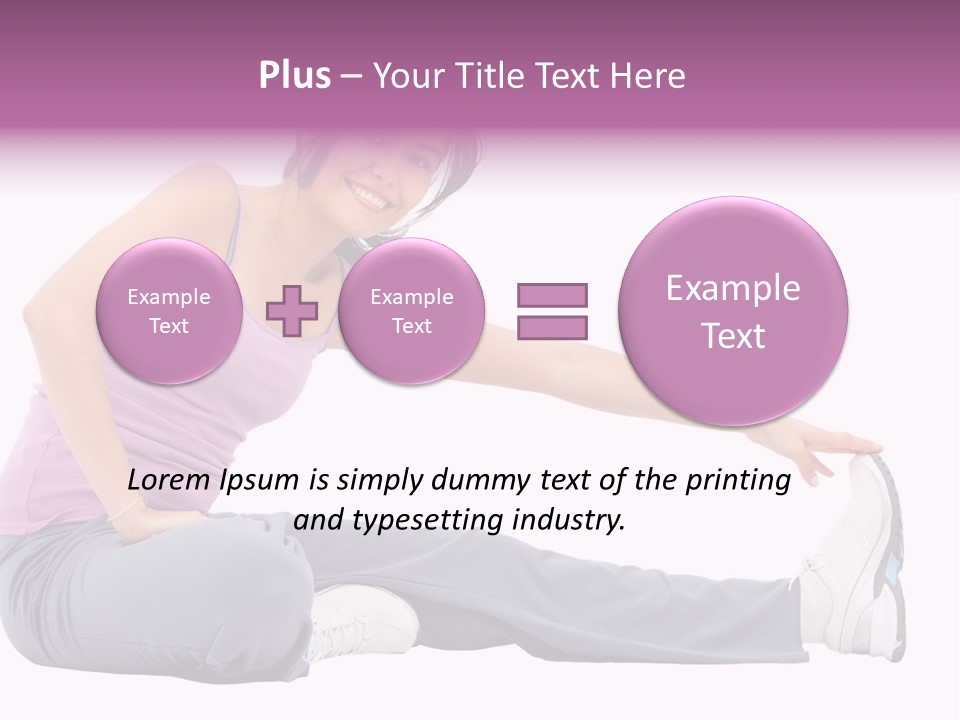 A Woman Sitting On The Ground With Her Arms Out PowerPoint Template
