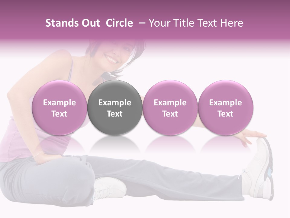 A Woman Sitting On The Ground With Her Arms Out PowerPoint Template
