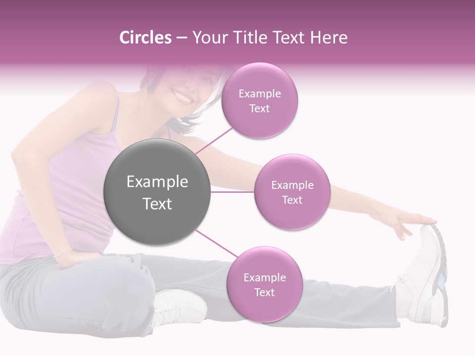 A Woman Sitting On The Ground With Her Arms Out PowerPoint Template