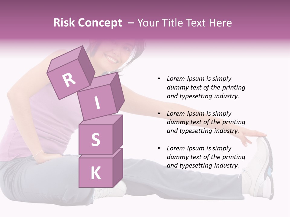 A Woman Sitting On The Ground With Her Arms Out PowerPoint Template