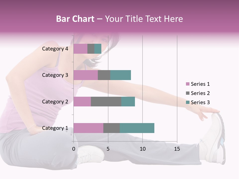 A Woman Sitting On The Ground With Her Arms Out PowerPoint Template