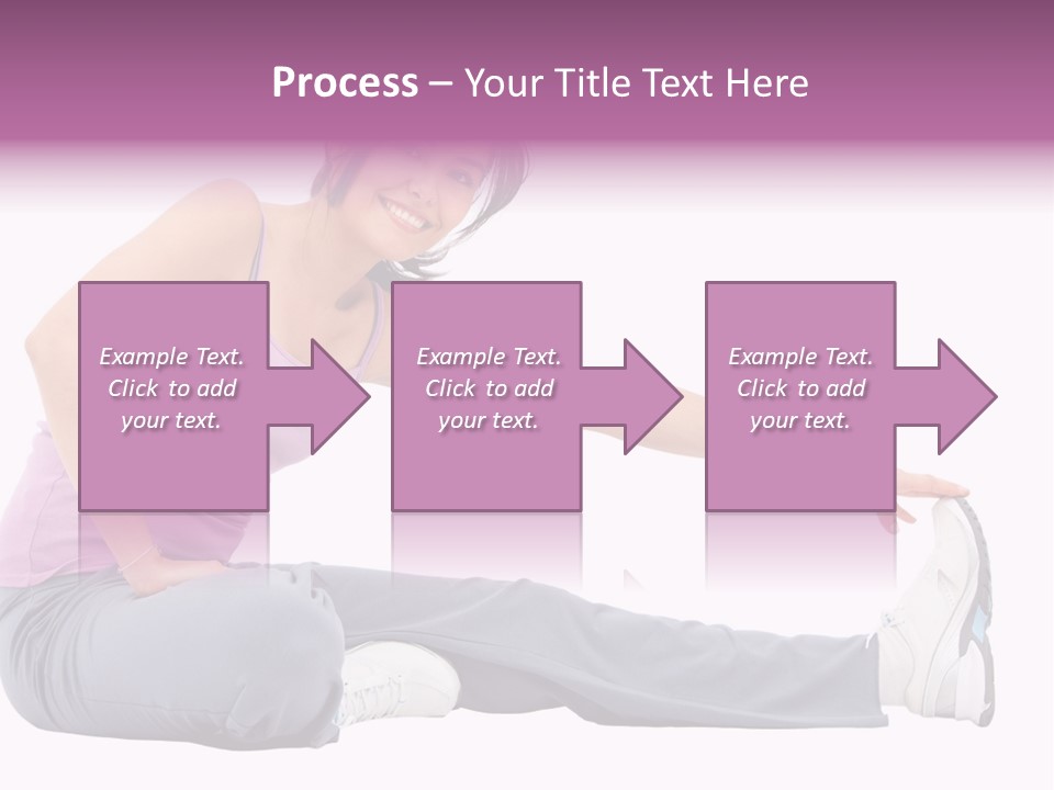 A Woman Sitting On The Ground With Her Arms Out PowerPoint Template