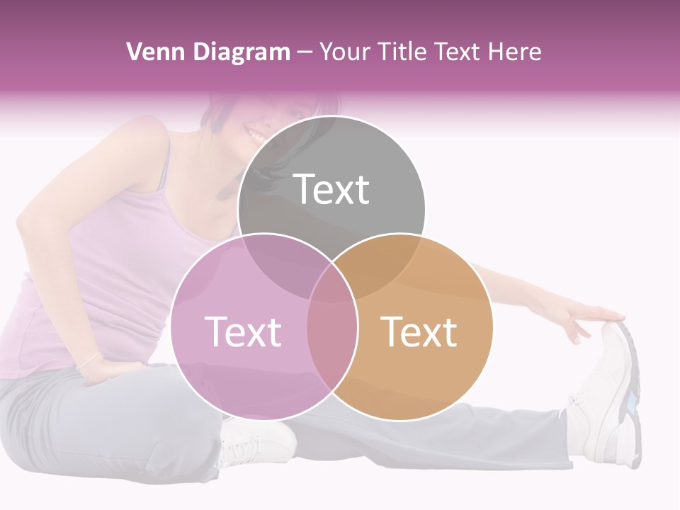 A Woman Sitting On The Ground With Her Arms Out PowerPoint Template