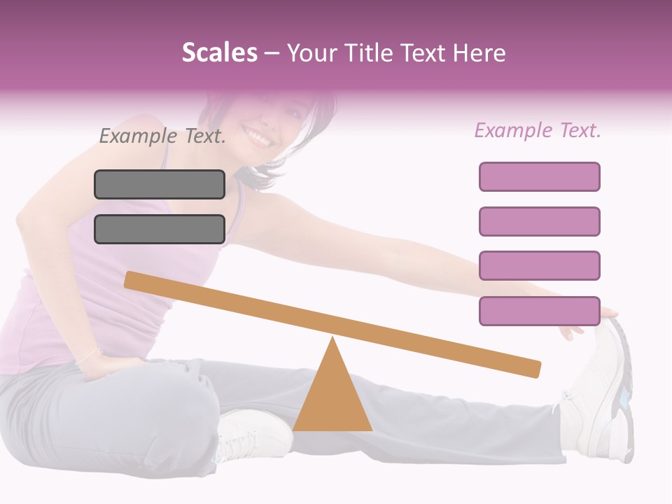 A Woman Sitting On The Ground With Her Arms Out PowerPoint Template