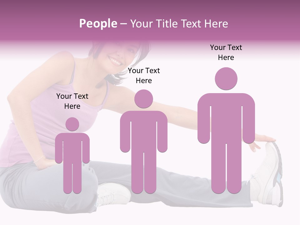 A Woman Sitting On The Ground With Her Arms Out PowerPoint Template