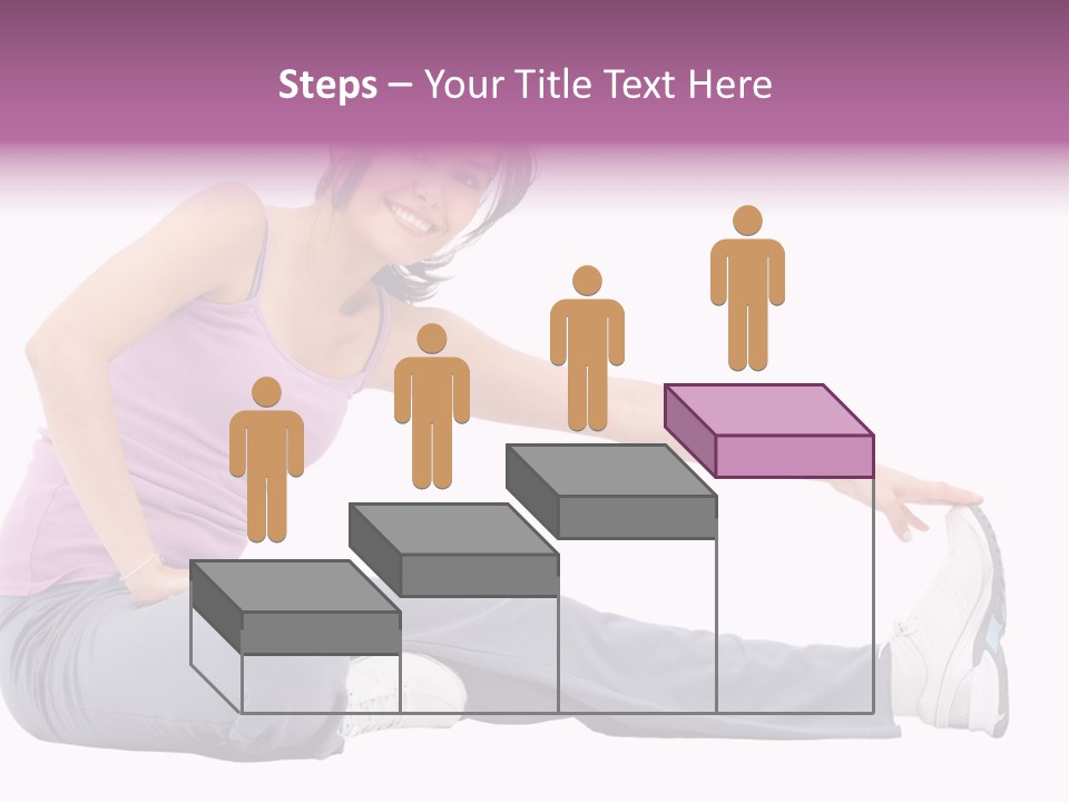 A Woman Sitting On The Ground With Her Arms Out PowerPoint Template