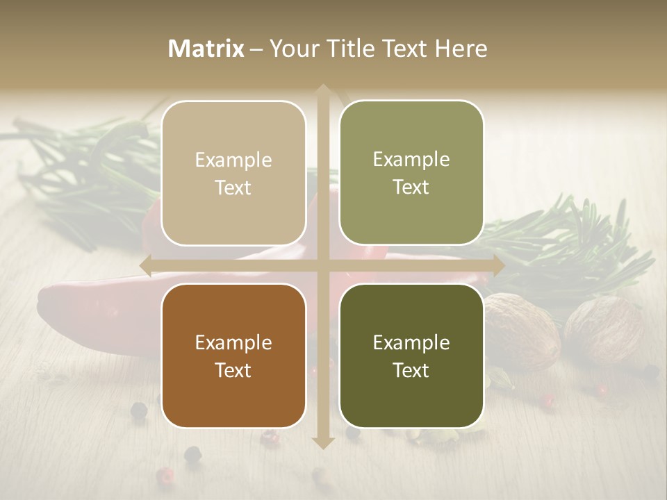Cinnamon Cardamon Rosemary PowerPoint Template
