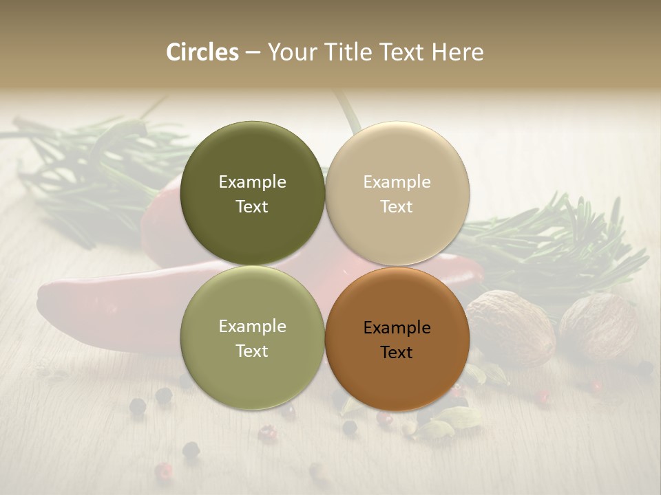 Cinnamon Cardamon Rosemary PowerPoint Template