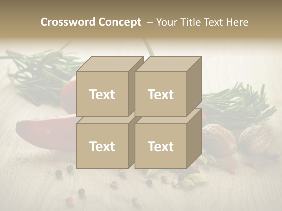 Cinnamon Cardamon Rosemary PowerPoint Template