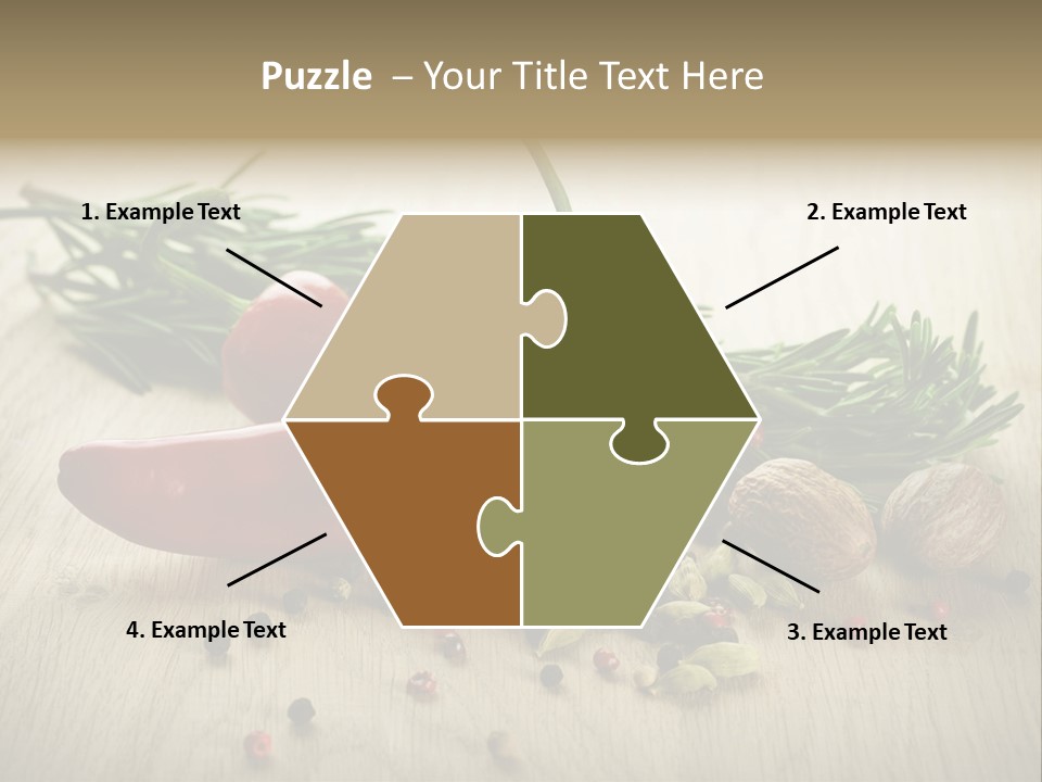 Cinnamon Cardamon Rosemary PowerPoint Template