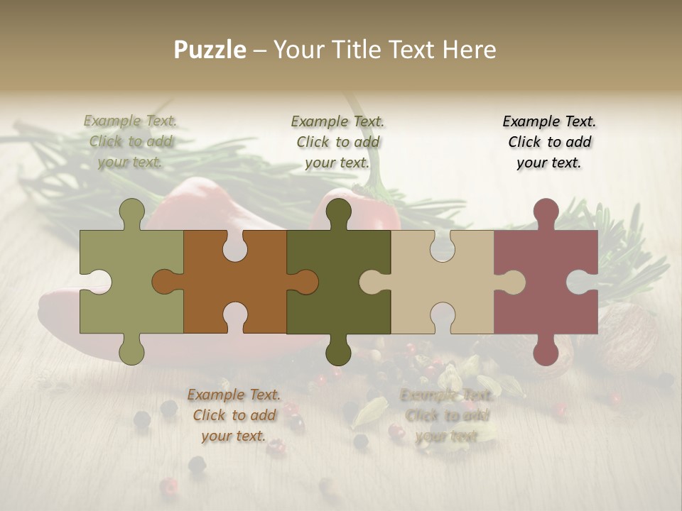 Cinnamon Cardamon Rosemary PowerPoint Template