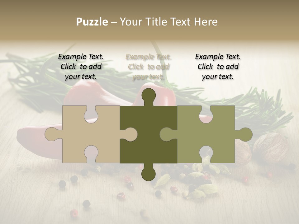 Cinnamon Cardamon Rosemary PowerPoint Template