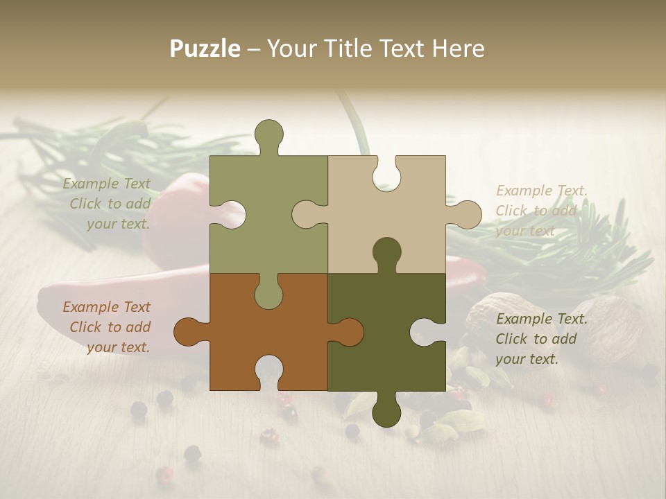 Cinnamon Cardamon Rosemary PowerPoint Template