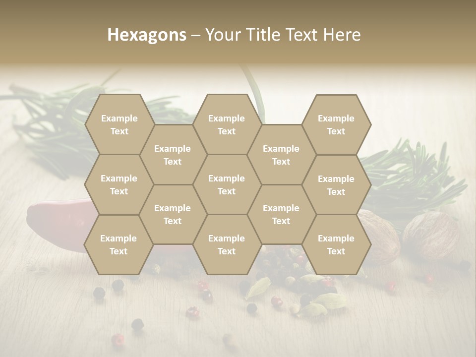 Cinnamon Cardamon Rosemary PowerPoint Template