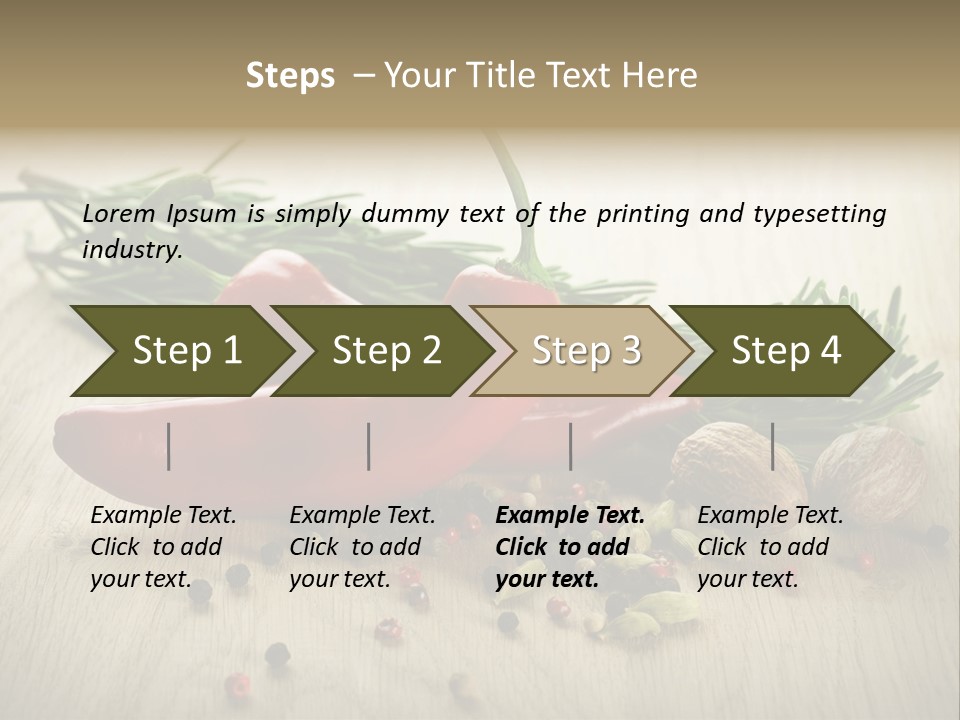 Cinnamon Cardamon Rosemary PowerPoint Template