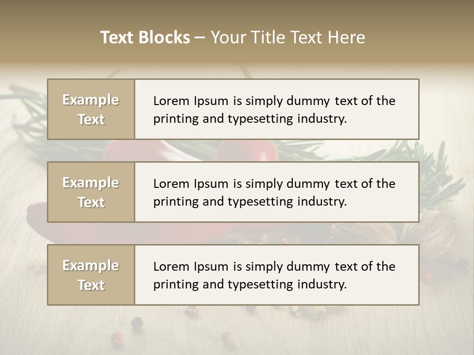 Cinnamon Cardamon Rosemary PowerPoint Template