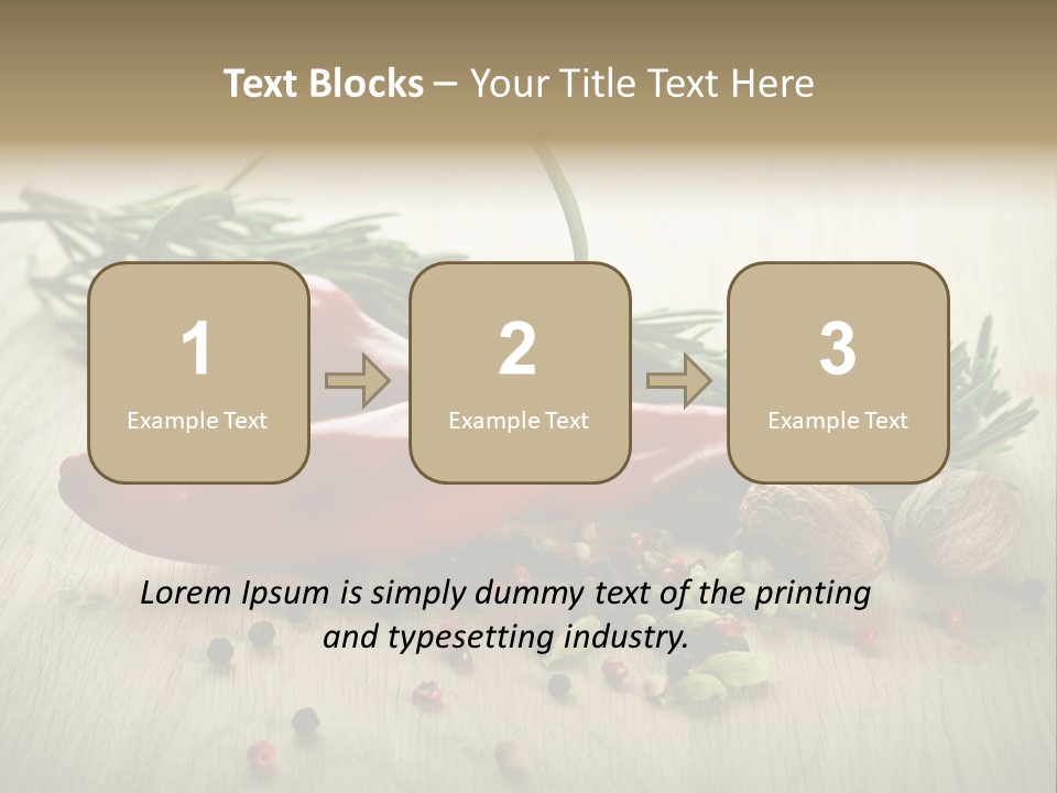 Cinnamon Cardamon Rosemary PowerPoint Template