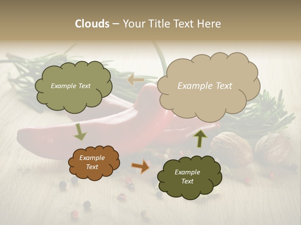 Cinnamon Cardamon Rosemary PowerPoint Template