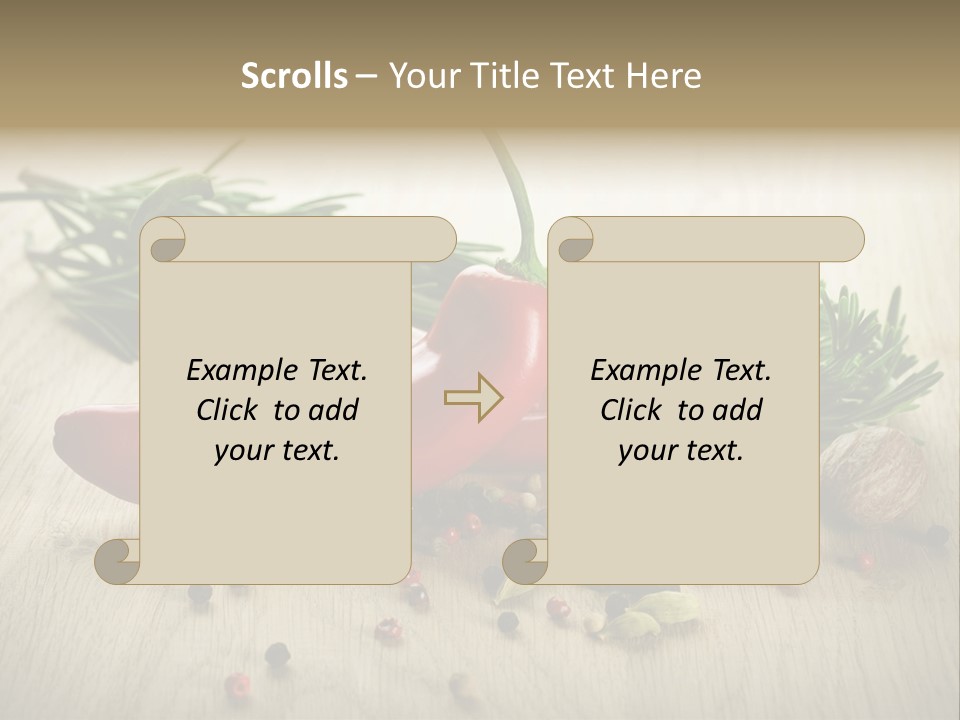 Cinnamon Cardamon Rosemary PowerPoint Template