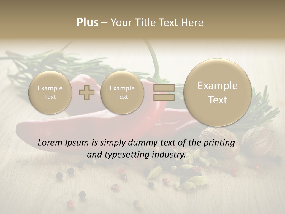 Cinnamon Cardamon Rosemary PowerPoint Template